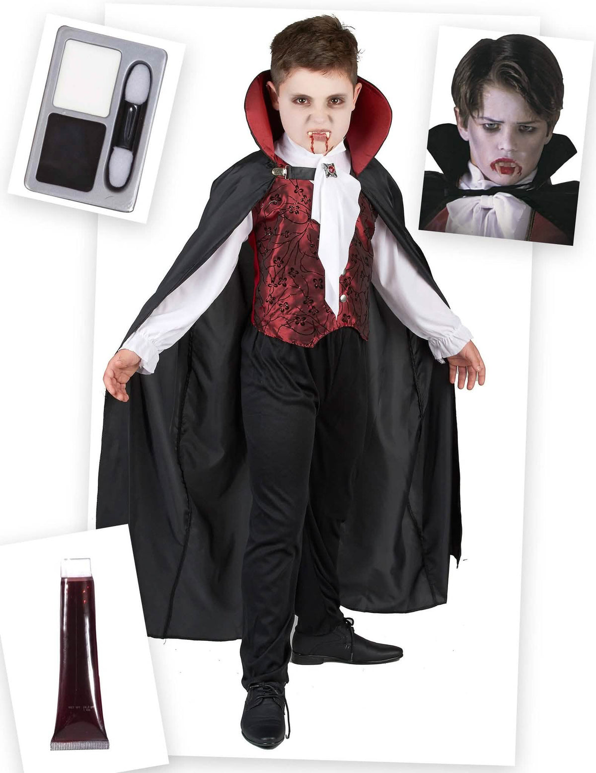 Paket kostuma za vampirja za dečka za noč čarovnic