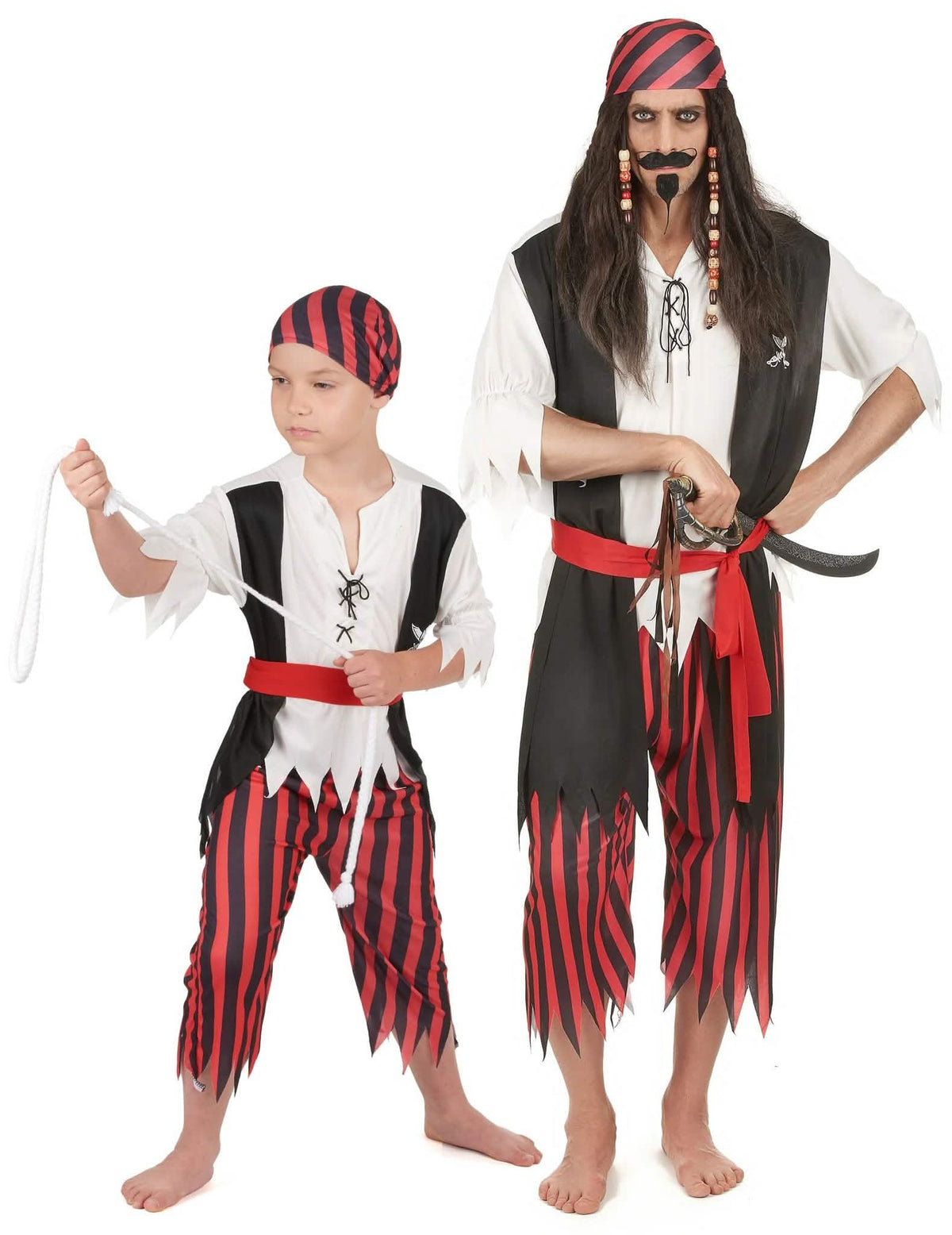Piratska preobleka za očeta in sina za par