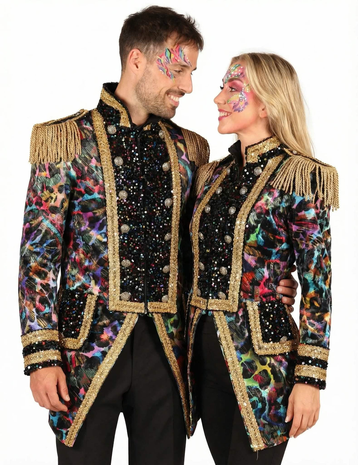 Prestižni fluorescentni kostum za par, jakna, odrasli