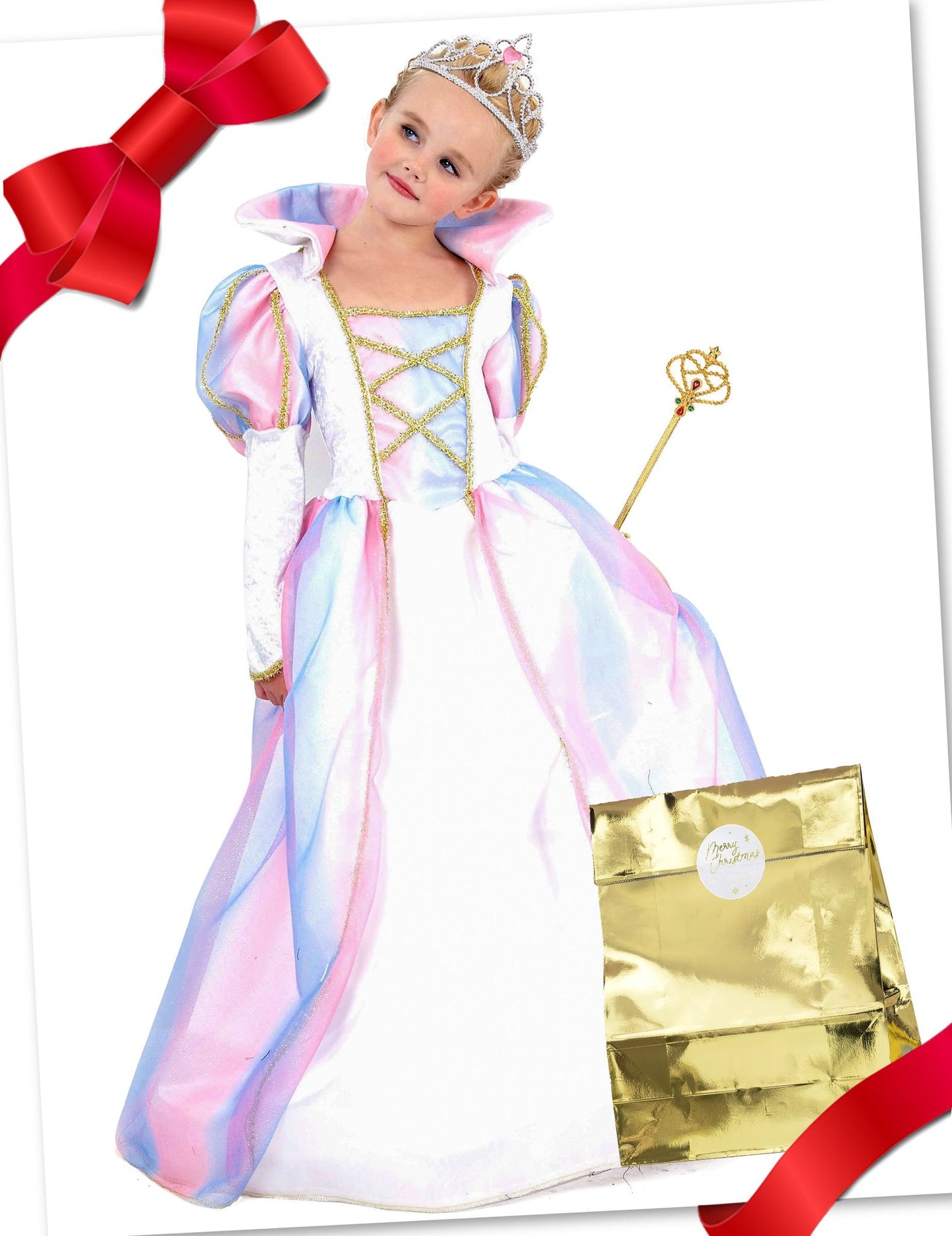 Darilni set za princeskin kostum z dodatki za deklice