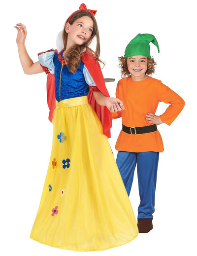 Otroški kostum za par: princesa in palček