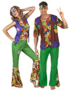 Pustni kostum za par hippie flower power