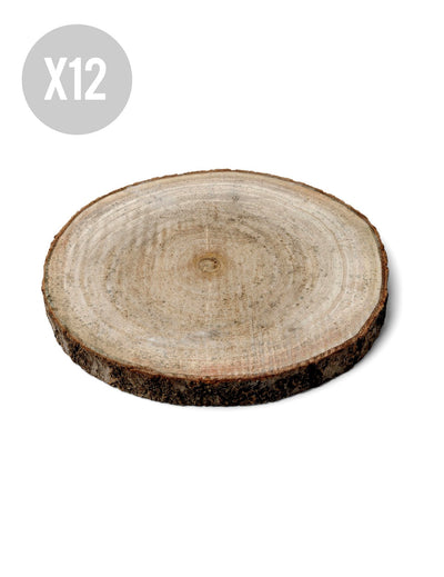 12 naravnih lesenih hlodov 13 do 17 cm