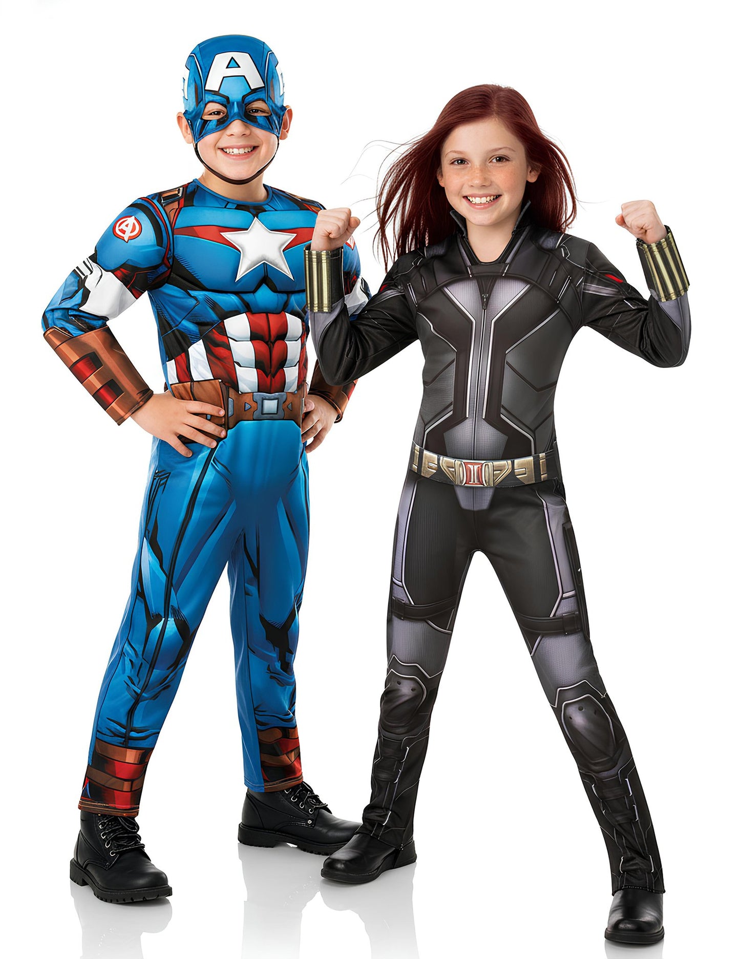 Otroški kostum za par Kapitana Amerike™ in Črne vdove™