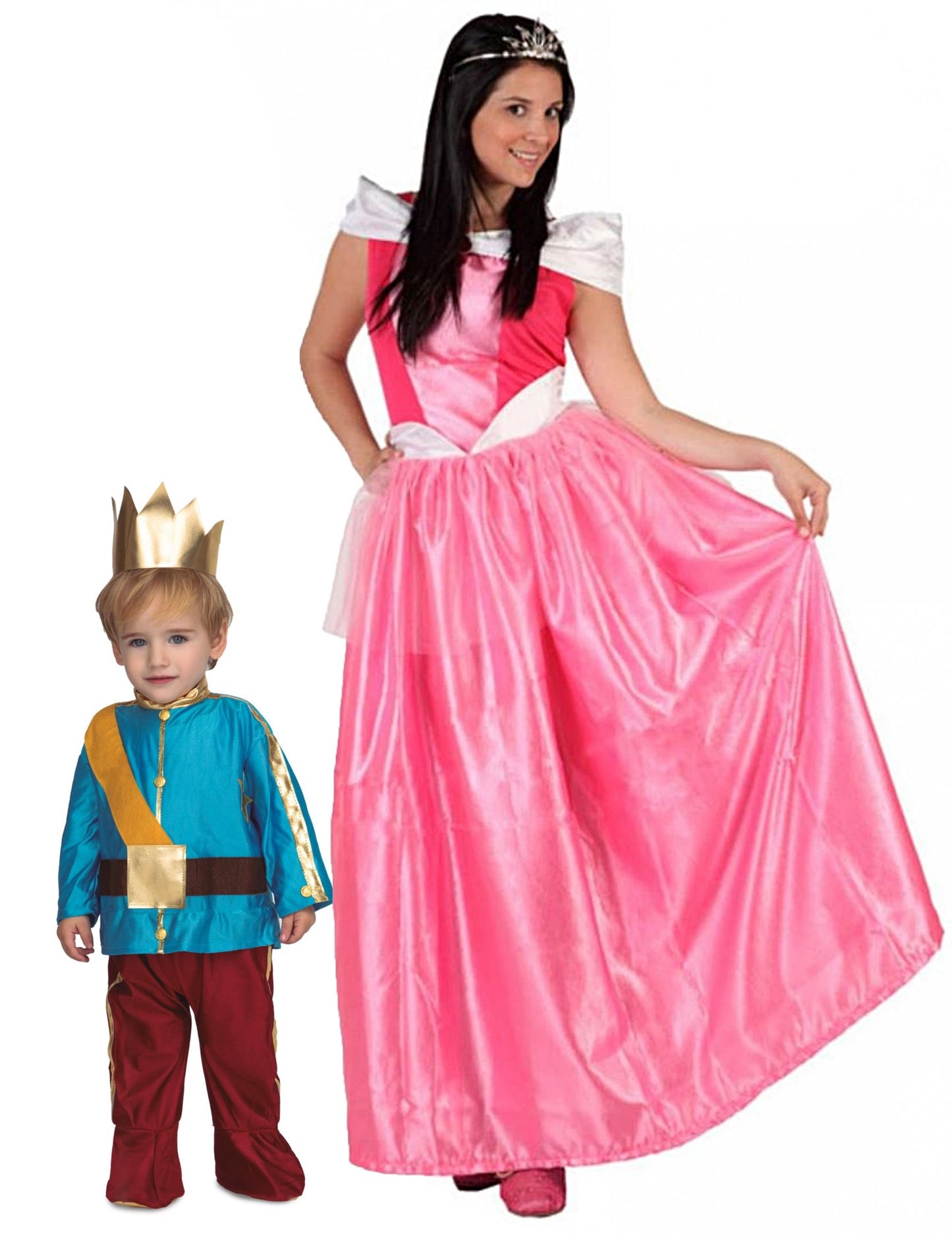Kostum za par: princesa in njen princ, mama in sin