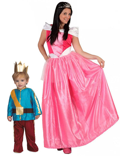 Kostum za par: princesa in njen princ, mama in sin