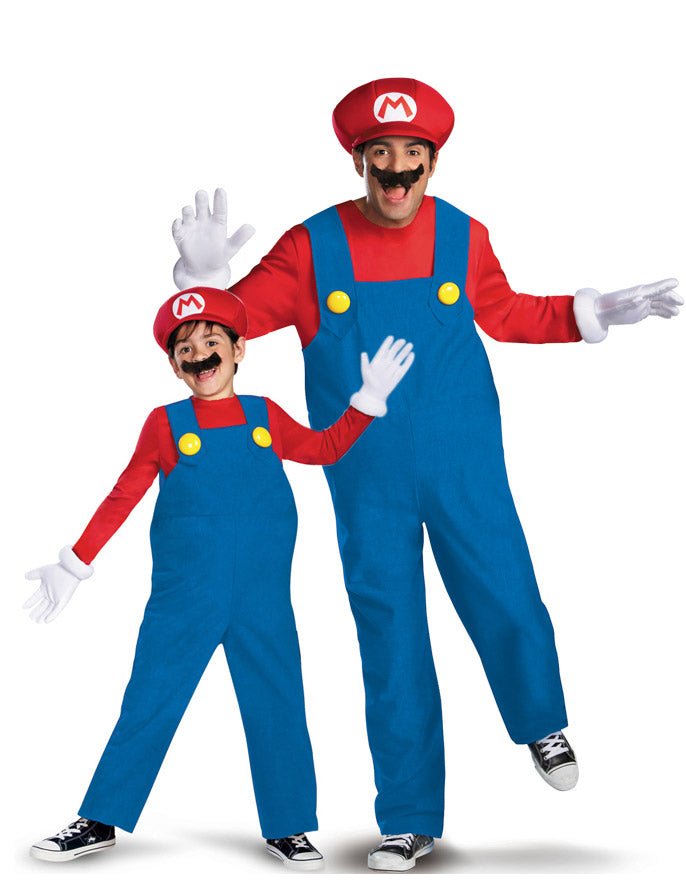 Mojstrski kostum za par Mario™ oče in sin