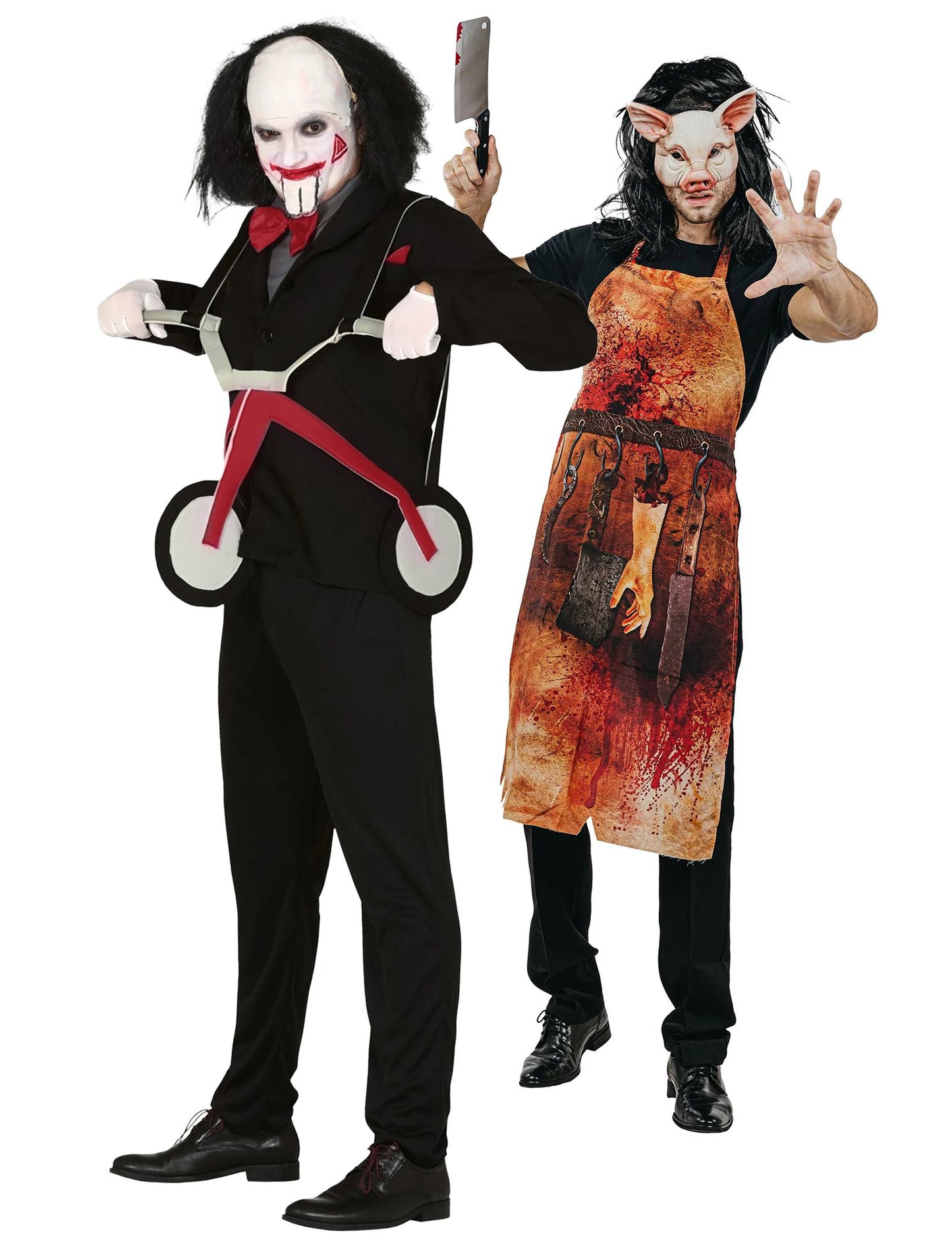 Déguisement de couple duo psychopathe et boucher d’horreur