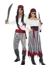 Črtast piratski kostum za par