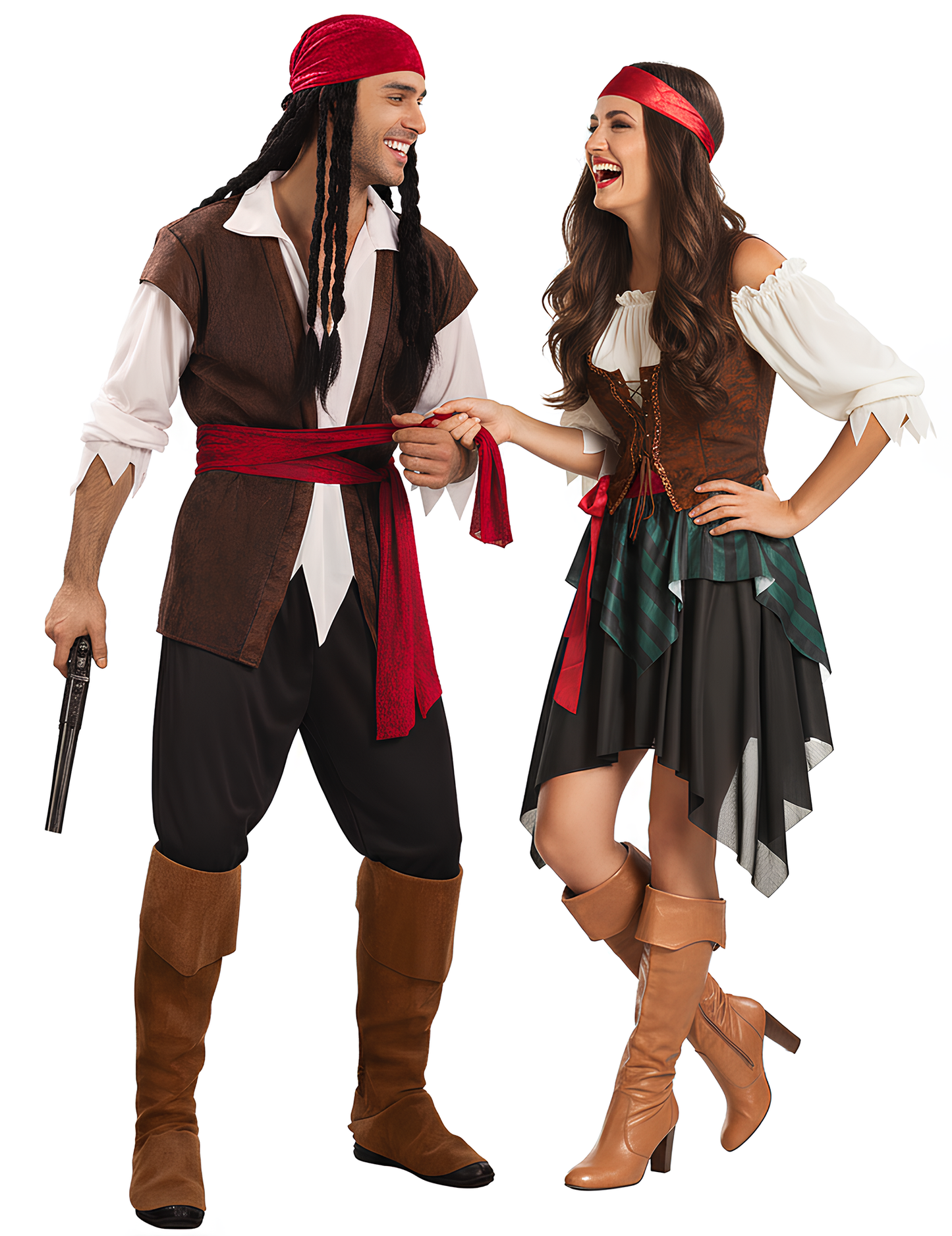 Kostum črtastega piratske par