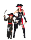 Pustna kostuma piratke za mamo in hčerko