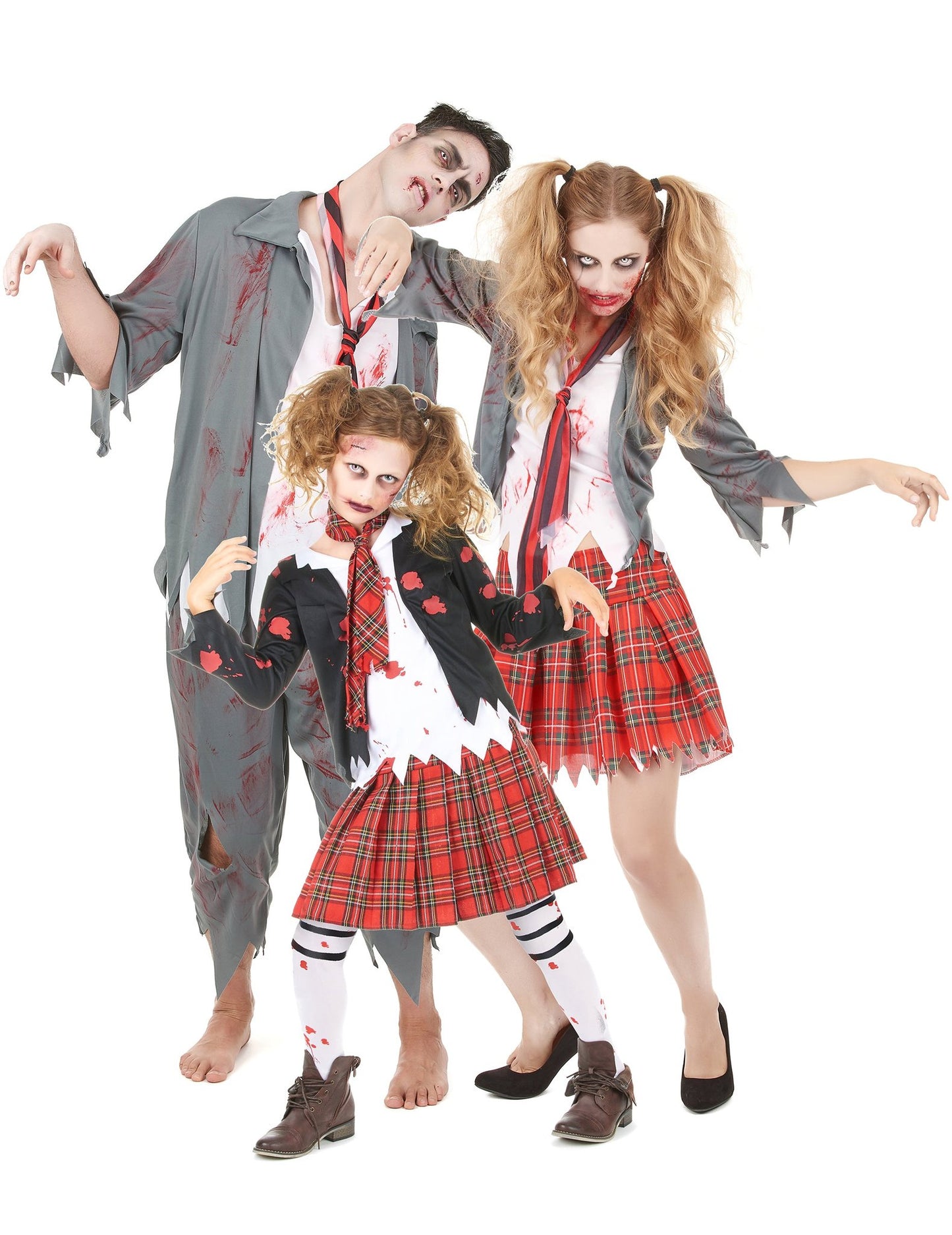 Družinski kostum zombija za noč čarovnic