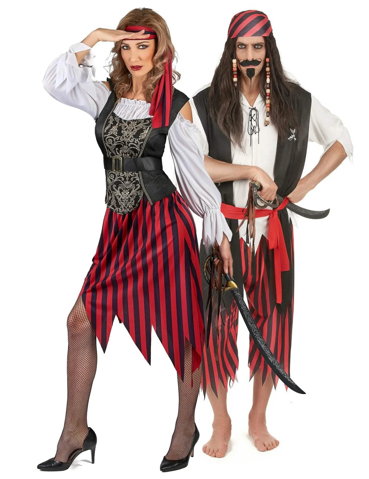 Par kostumov piratski korsarski gipsy za odrasle