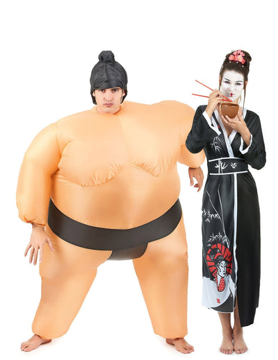 Par kostumov sumo in gejša
