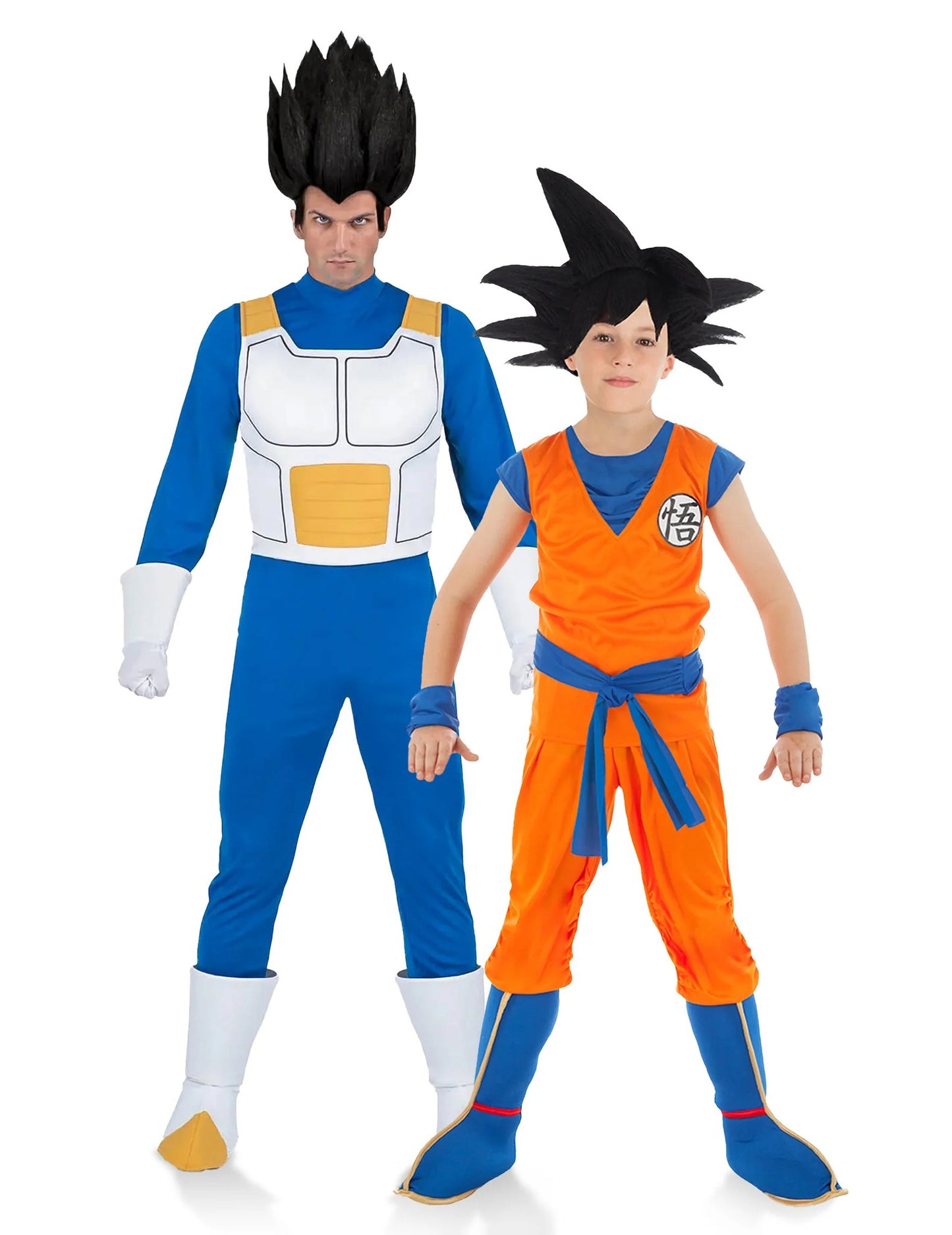 Par kostumov Vegeta in Goku, oče in sin