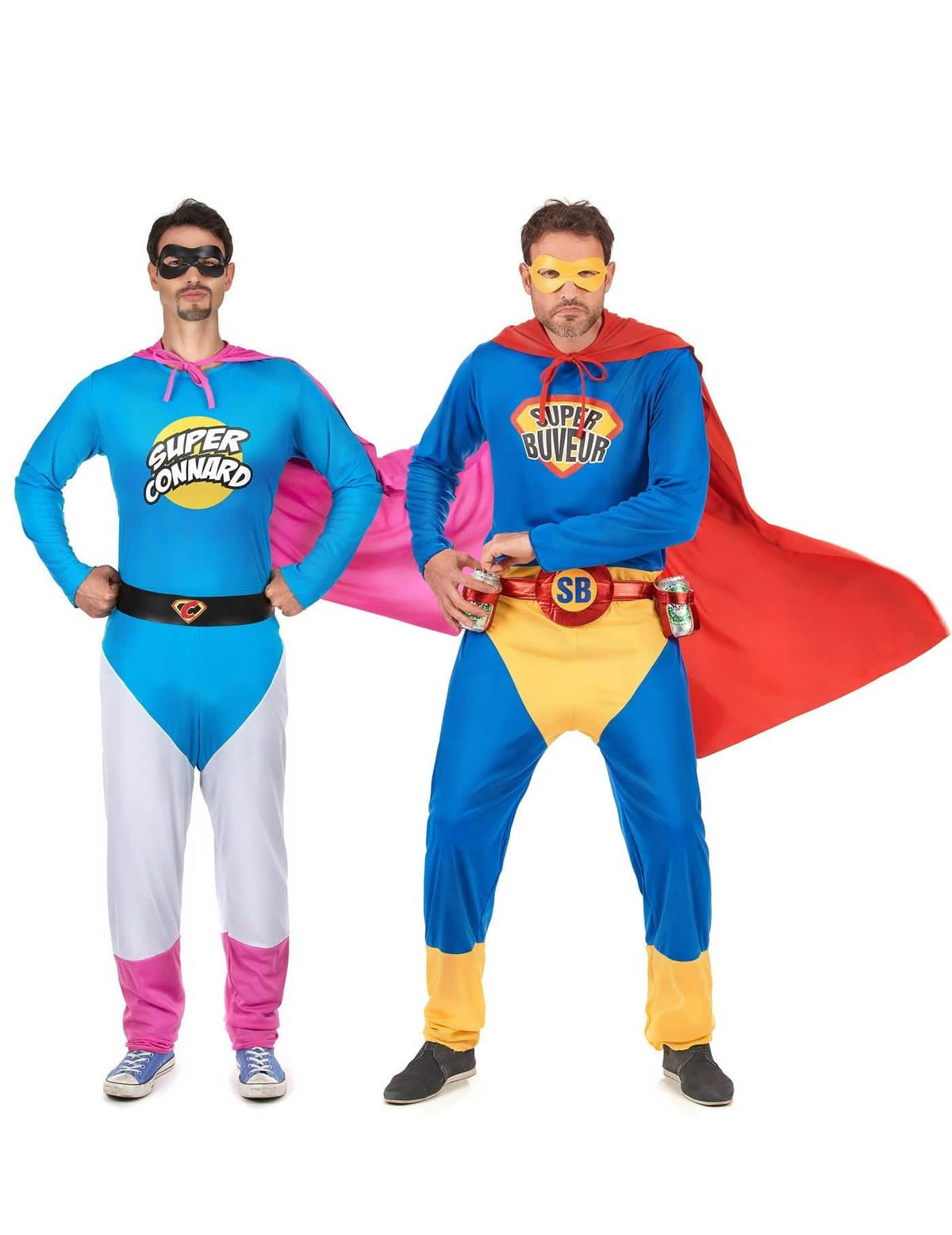 Dvojni kostumi Super Connard in Super Buveur