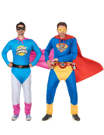 Dvojni kostumi Super Connard in Super Buveur
