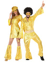 Zlata disco kostum za par