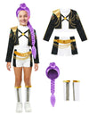 Komplet za preobleko in lasulja Rumi Gold Kpop Demon Hunter™ za deklico