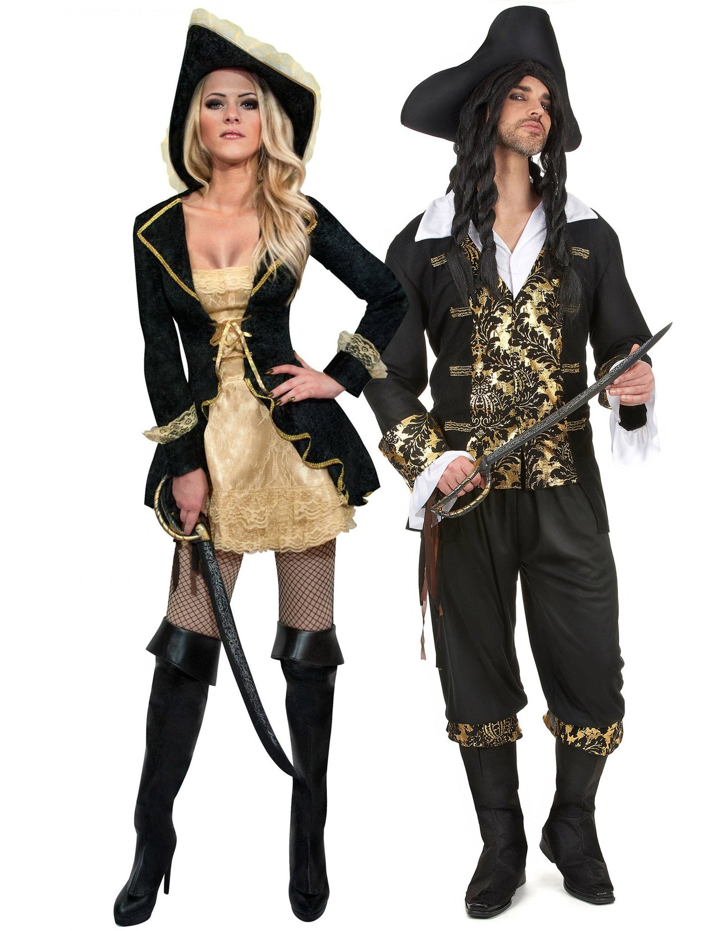 Baročni piratski kostum za odrasel par