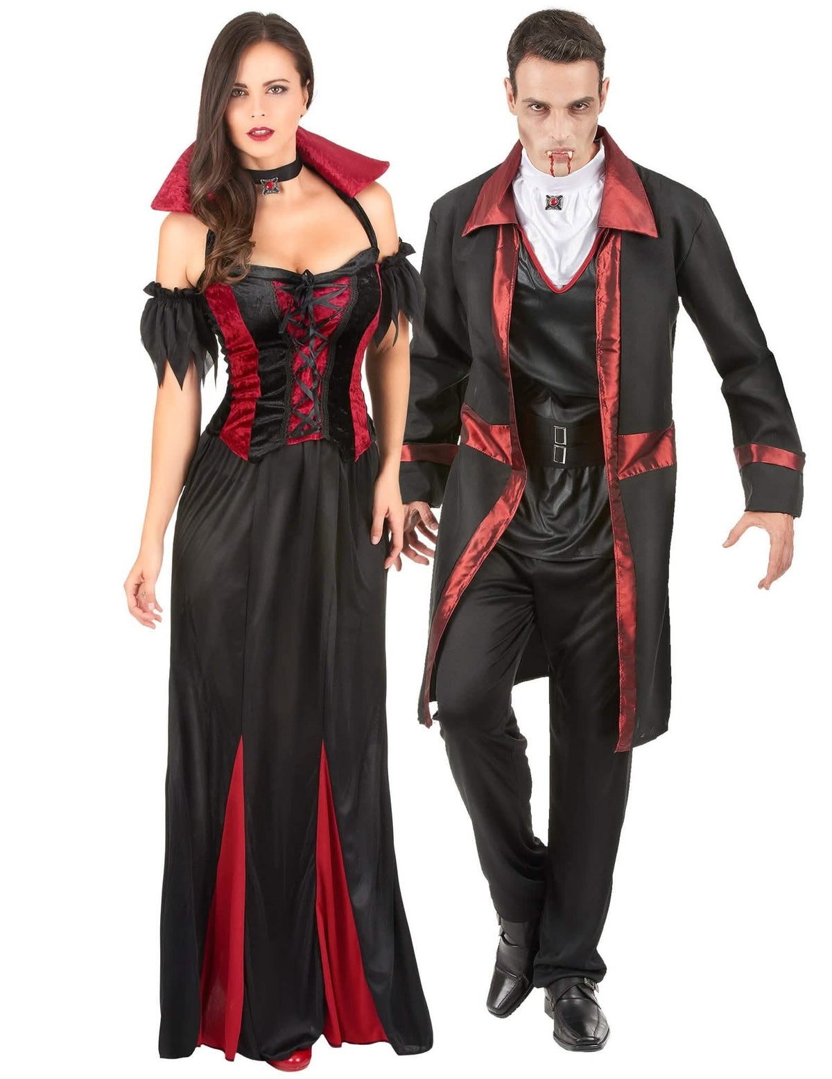 Elegantni vampirski par kostum za odrasle za noč čarovnic