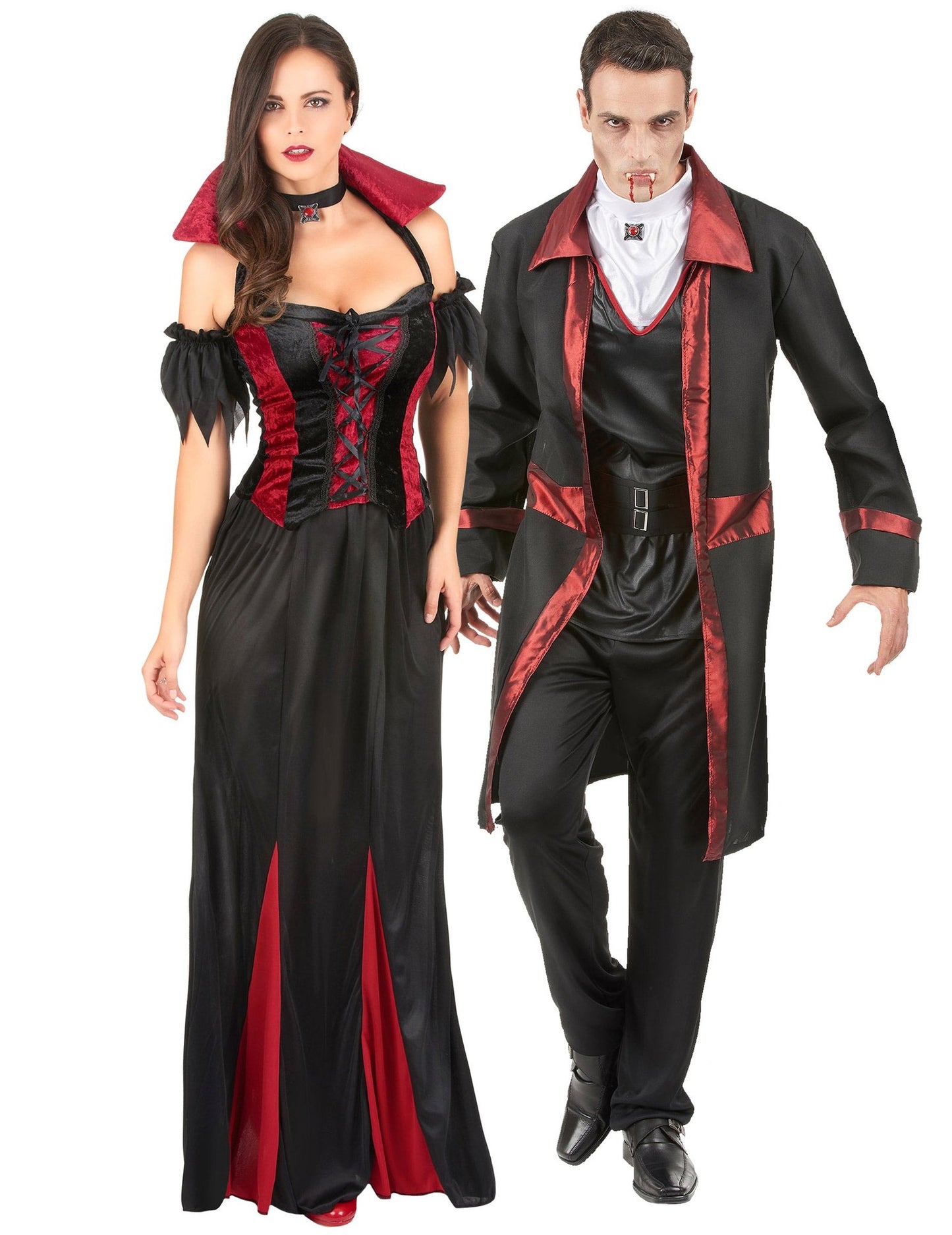 Elegantni vampirski par kostum za odrasle za noč čarovnic