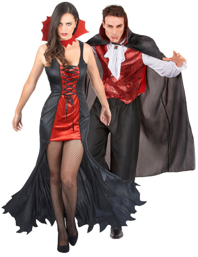 Par kostum vampirja za odrasle za noč čarovnic