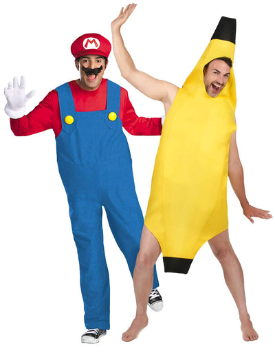 Par kostum Mario™ in banana za odrasle