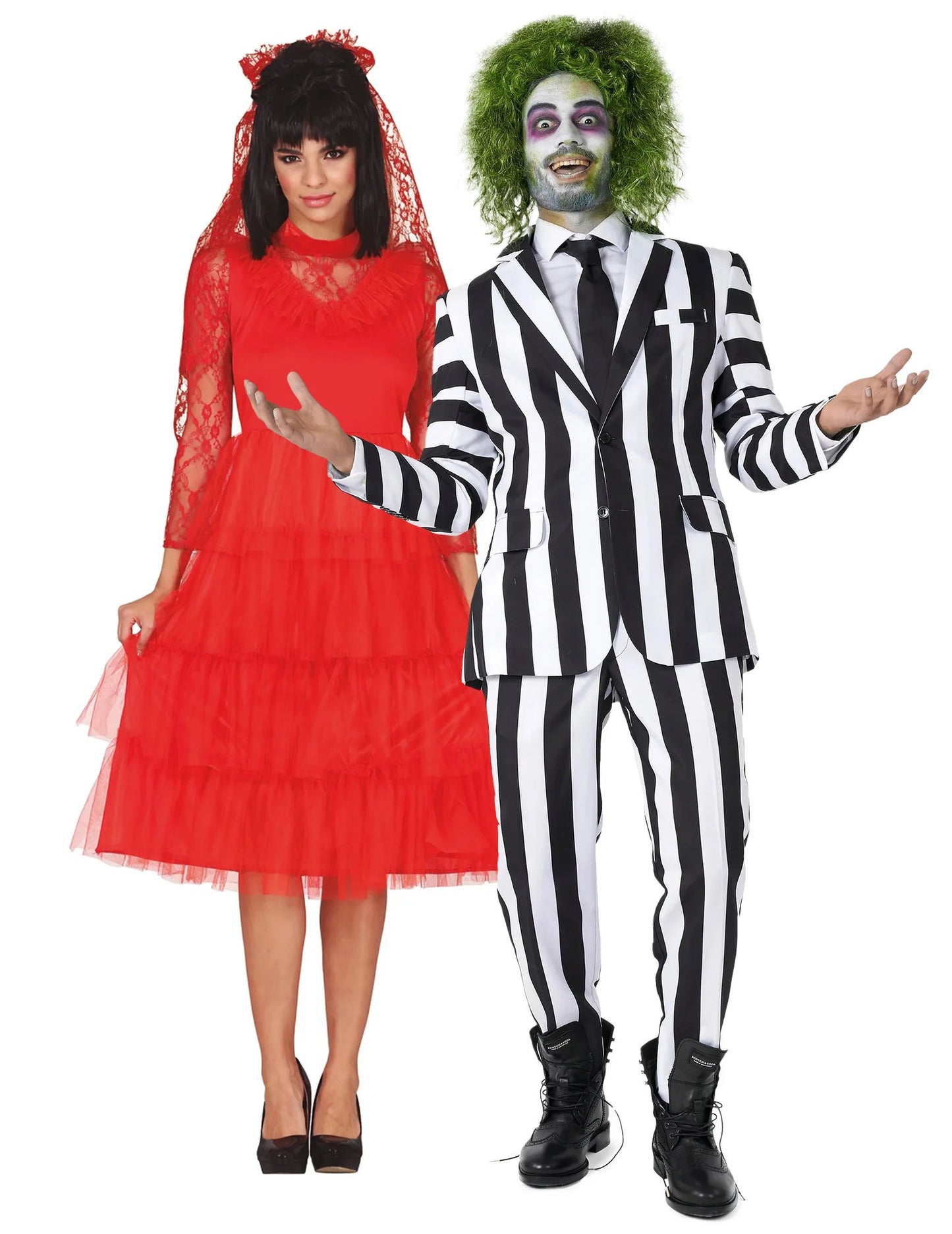 Odrasli kostum za par Beetlejuice™ in rdeča nevesta