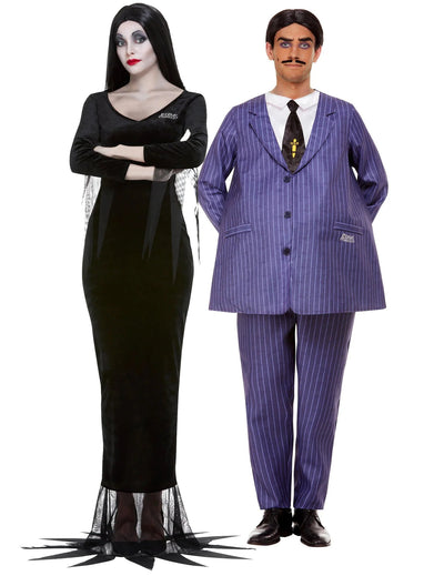 Odrasli par kostum Morticia in Gomez iz družine Addams™