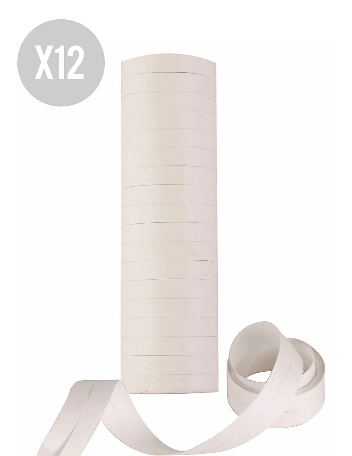 Paket - 352767 - 12 zvitkov belih serpentink