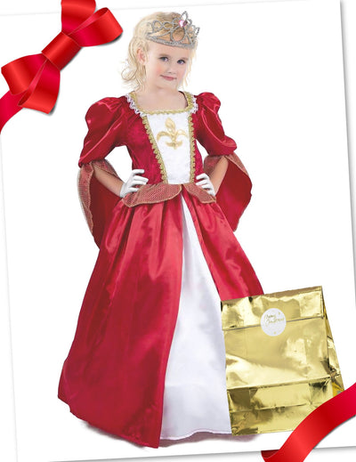 Darilni komplet srednjeveška princeska preobleka z dodatki za deklico