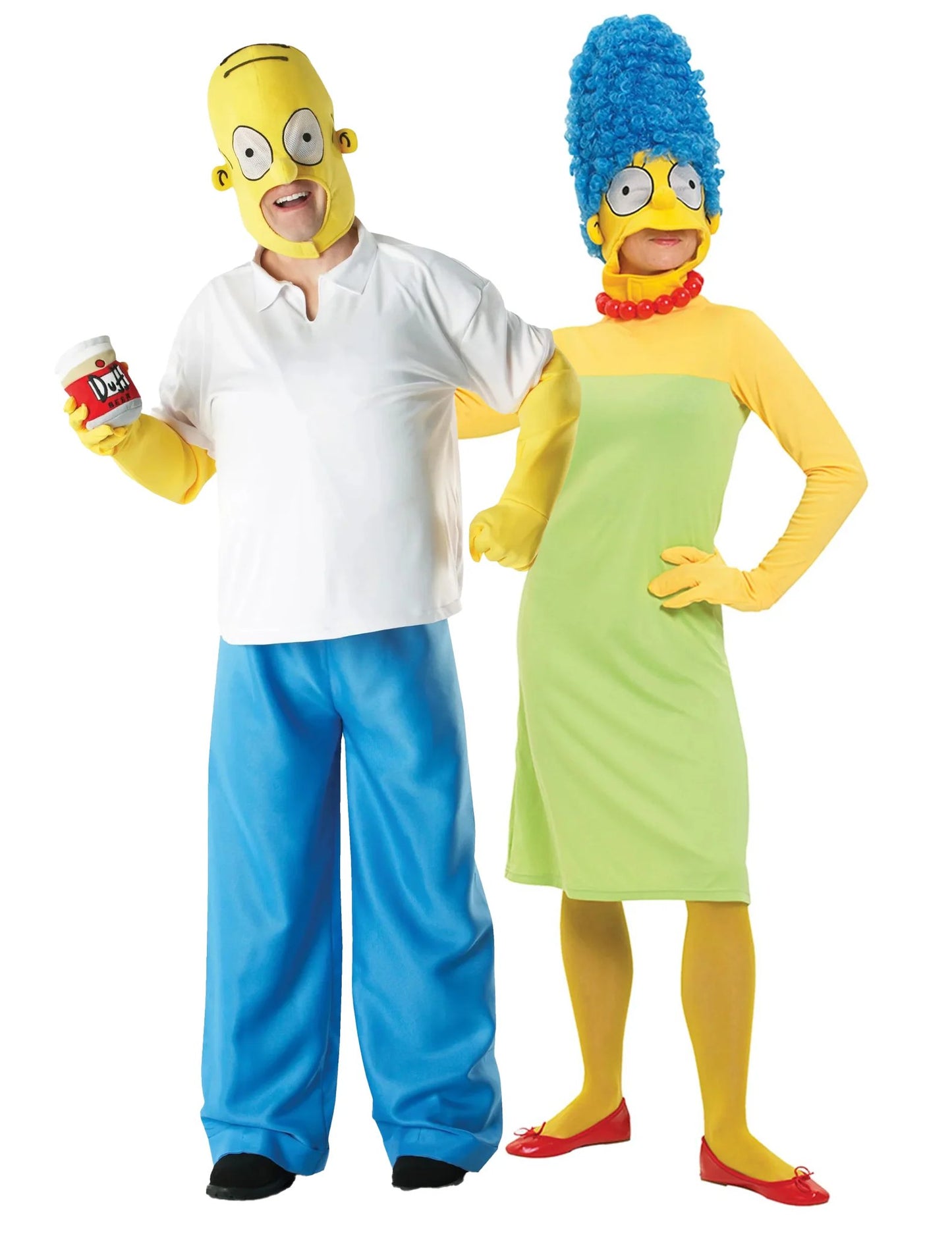 Par kostum Homerja in Marge Simpson za odrasle