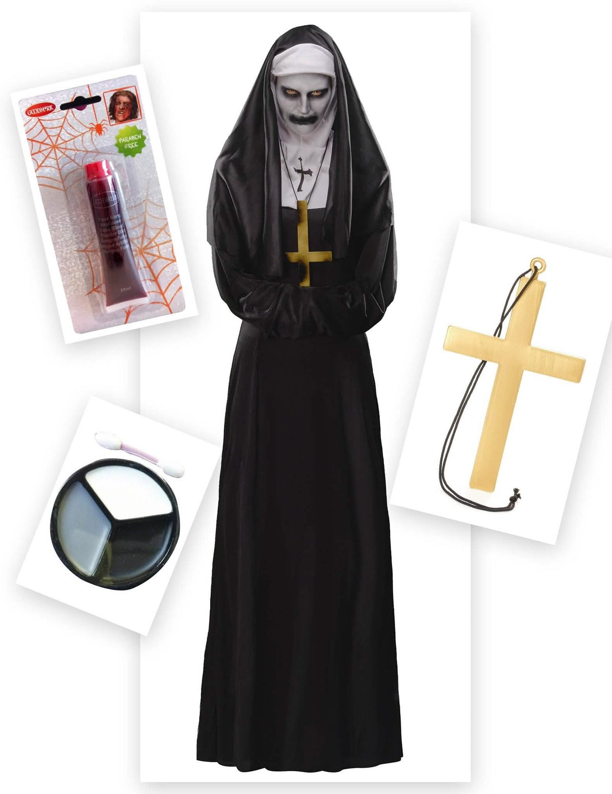 Paket kostuma demonske nune za ženske