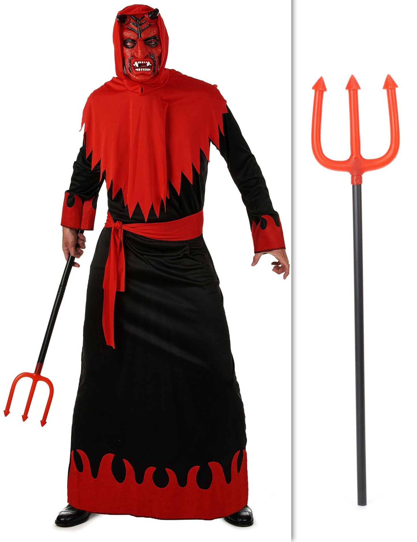 Paket kostuma za hudiča z vilami za noč čarovnic