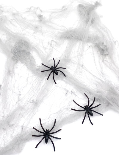 Bela pajčevina s pajki 20 g Halloween