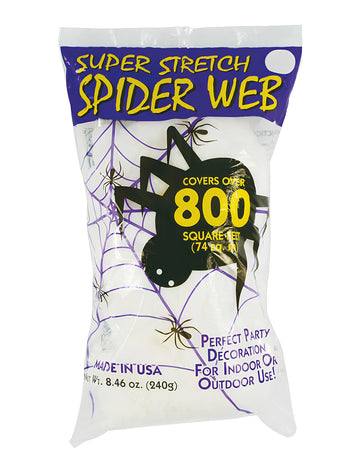 Visokokakovostna pajkova mreža 240g bela