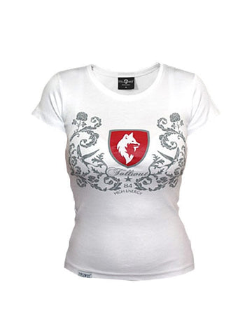 Tollwut Street Wear dekliška majica 'FAITH' bela 