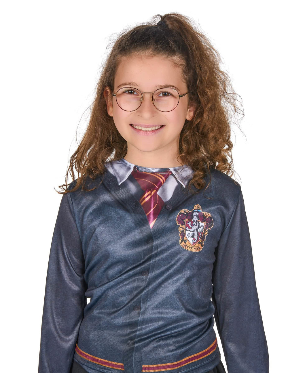 Portrait de face du top avec jupe Gryffondor Harry Potter