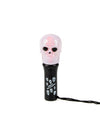 Torche spinner lumineuse tête de mort pour enfant noire et blanche
