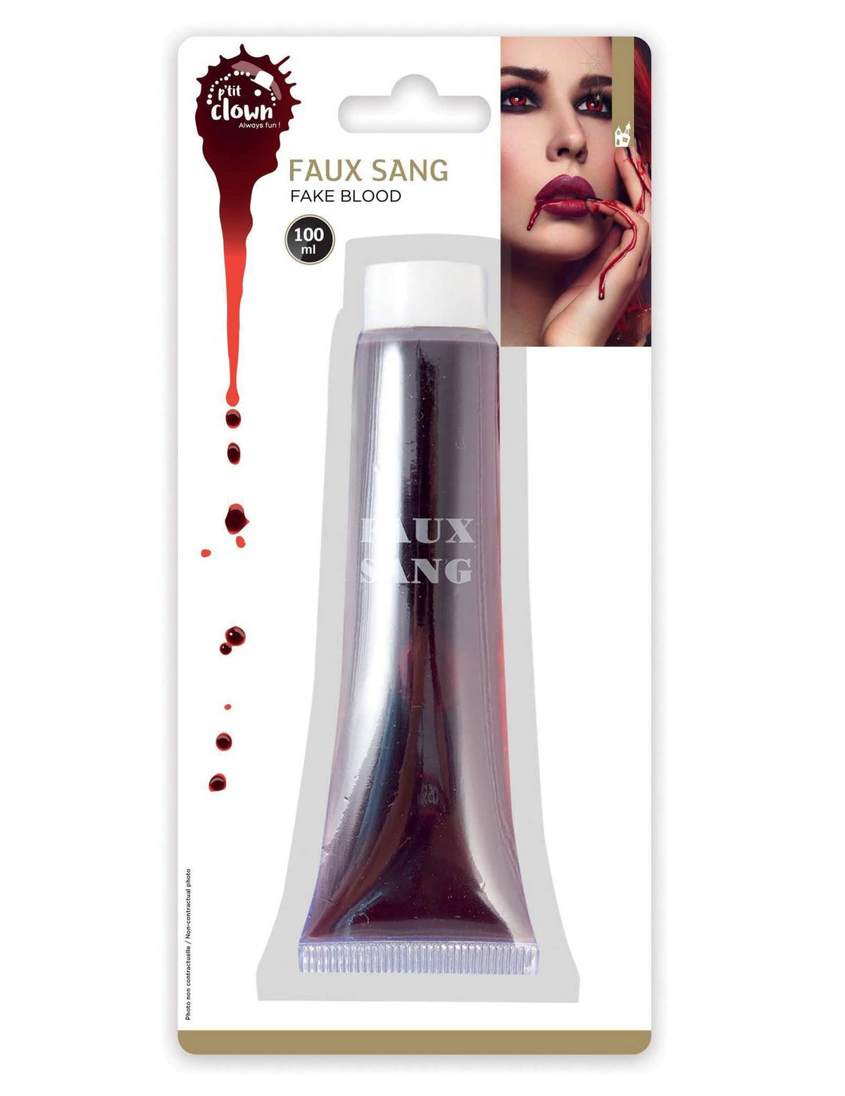 Halloween cev lažne krvi za odrasli rdeča 100 ml