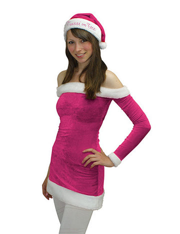 Tussi on Tour X-Mas obleka božična roza-bela 