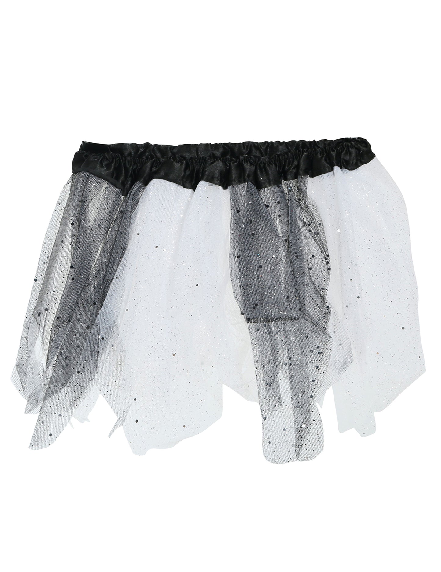 Črno -bela dva barbar tutu z Girl Glitter