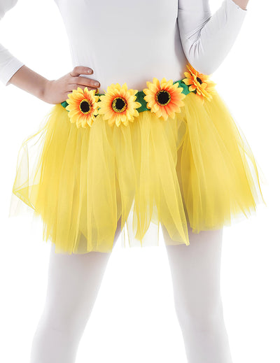 Tutu tournesols pour adulte jaune