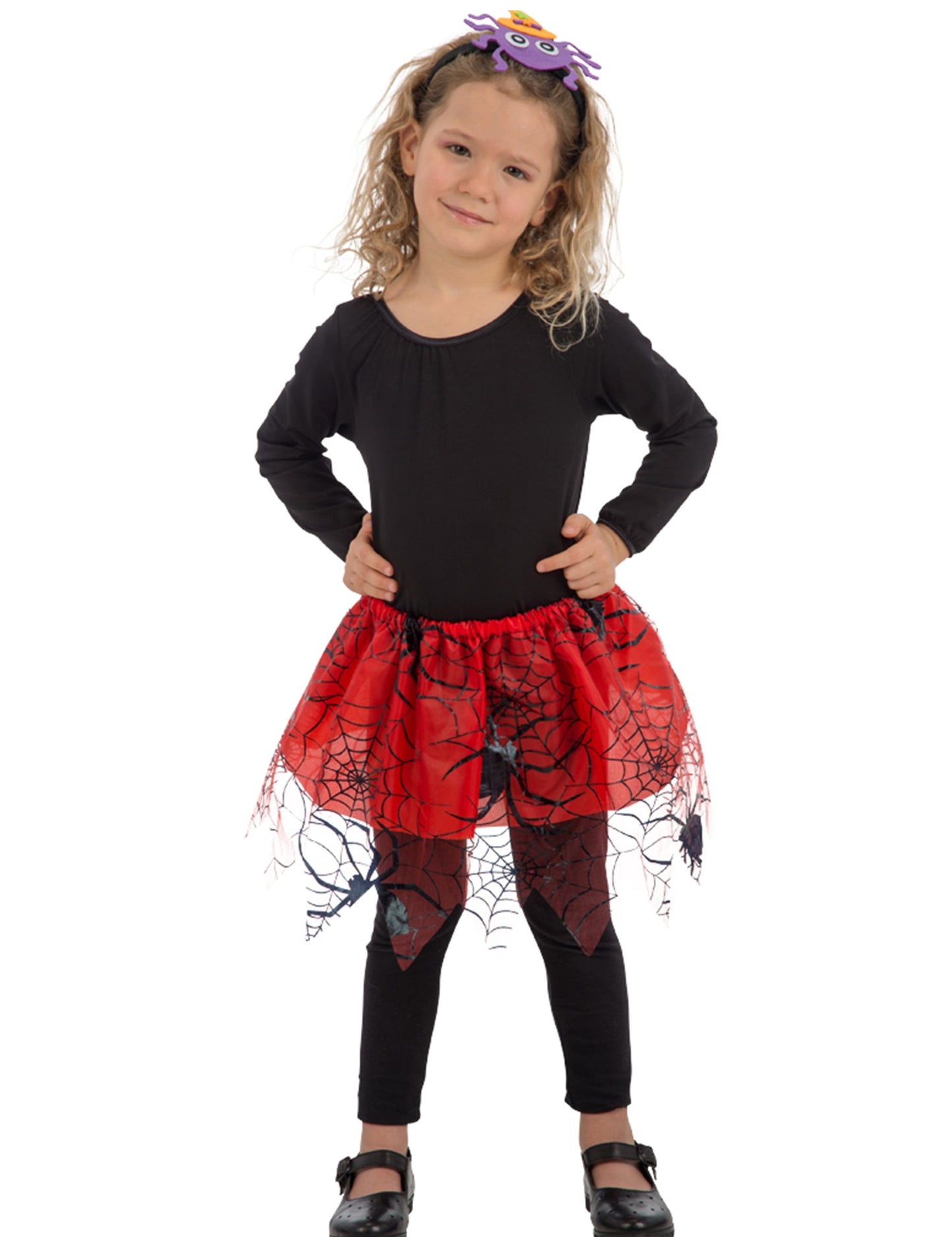 Tutu araignées pour fille rouge et noir