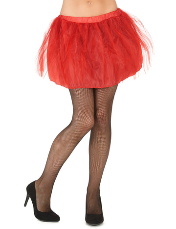 Tutu avec jupon opaque pour femme rouge