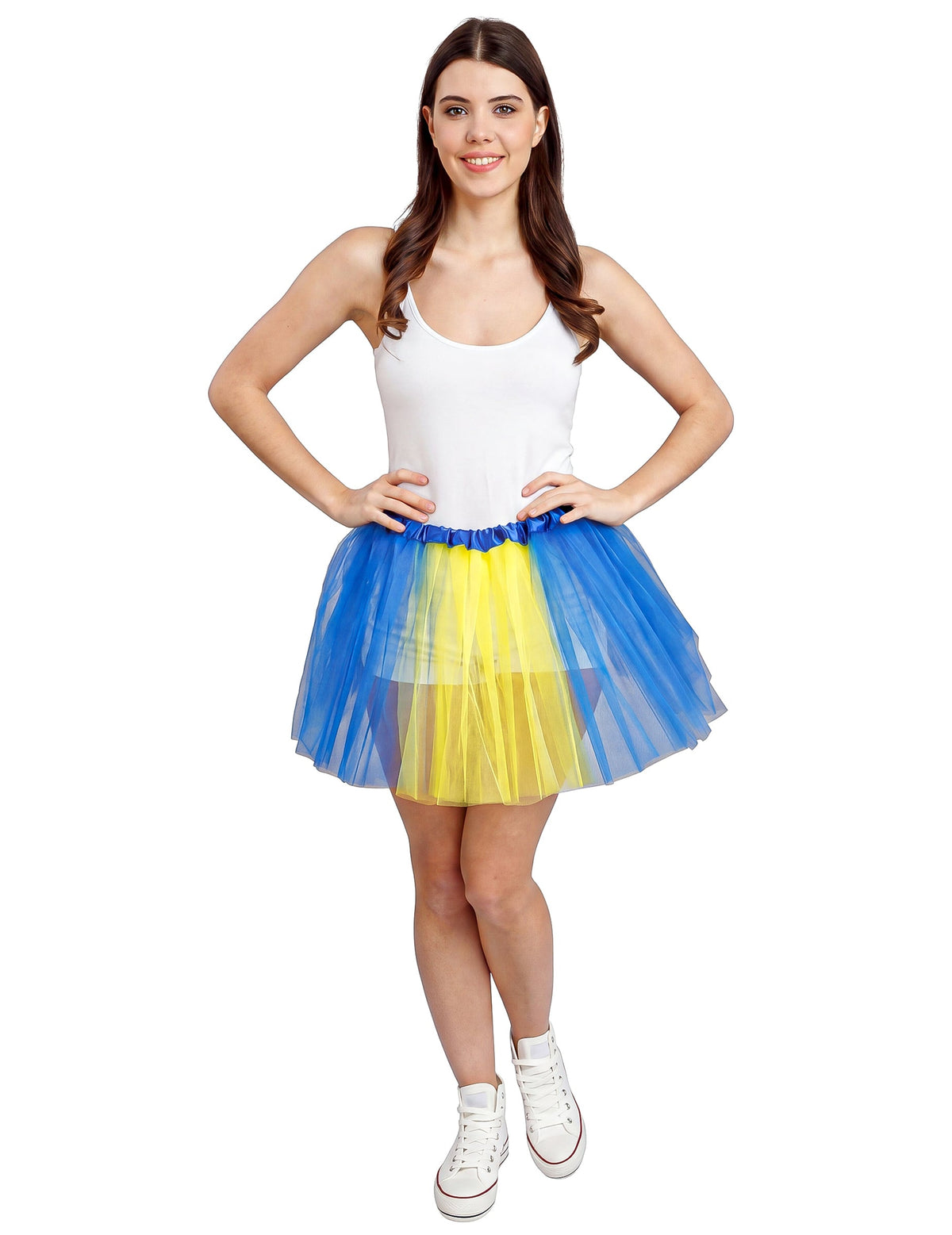 Podporni tutu modre in rumene barve Švedska 39 cm