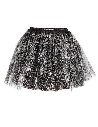 Vue de face du tutu toiles d'araignées pour fille