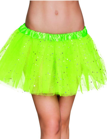 Tutu étoile scintillante pour femme vert