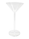 Vase maxi coupe à martini en plastique transparent réutilisable